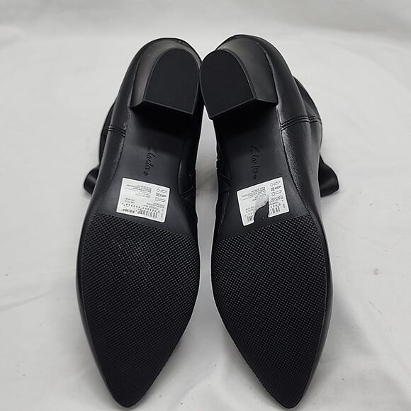 CLARKS TERESA SKIP COLOR BLUE LEATHER ZIP CLOSE ANKLE BOOT WOMEN'S SIZE 10 NWOB - Picture 15 of 16